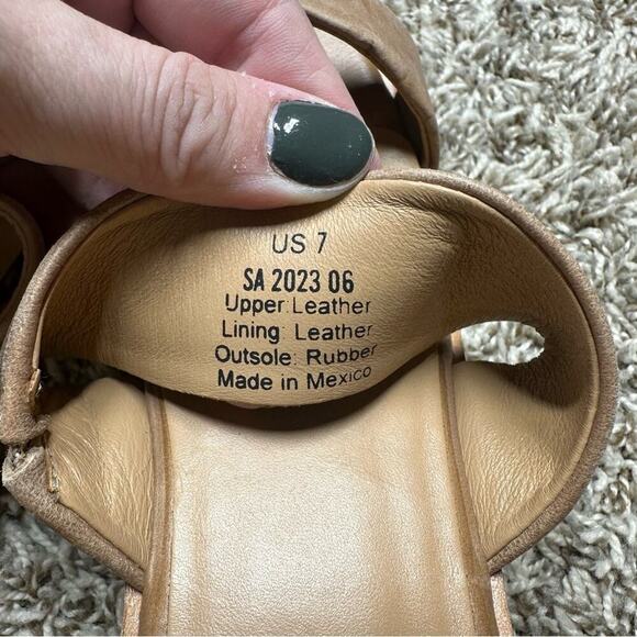 Nisolo Ellie All-Day Clog Slide Wooden Platform Sandal In Almond - Picture 8 of 9